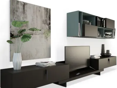 Contemporary TV Furniture 04 3D model