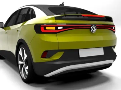 VW ID5 2022 Low-poly 3D model