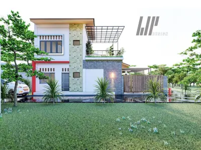 modern minimalis house concept 3D print model