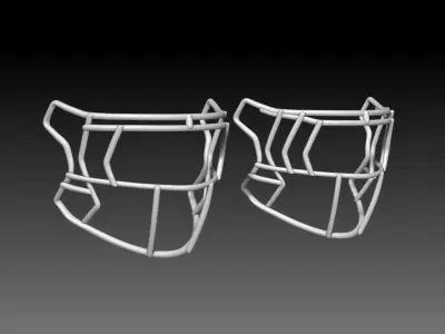 Facemask pack 3 for Riddell SPEEDFLEX helmet 3D print model