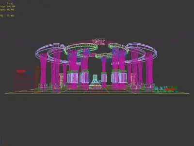 Exhibition - Area - 21X22-3DMAX2009-04 3D model