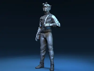 Futuristic Male Character 3D model