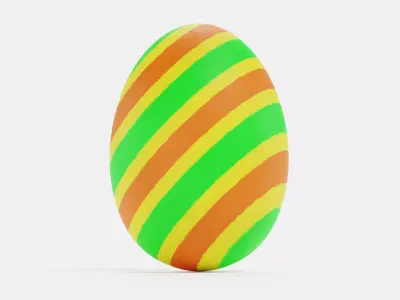 -Easter Egg V5- Low-poly 3D model