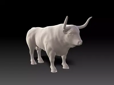 Bull - UV-Unwrapped Basic 3D Model 3D model