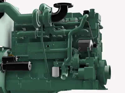 KTA 19 G CUMMINS ENGINE 3D print model