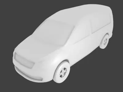 Simple Car Free low-poly 3D model