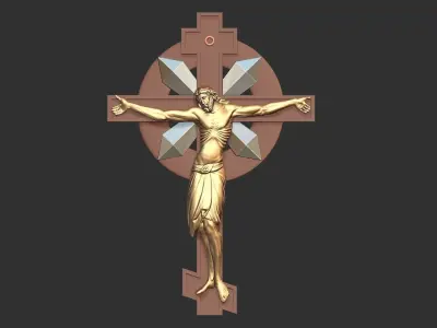 JESUS IN THE CROOS 3D print model