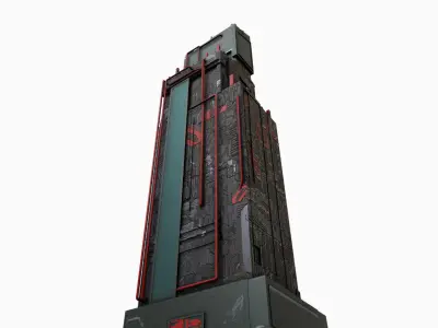 High-Rise pack 01 Low-poly 3D model