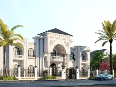 Exterior villa 3D model