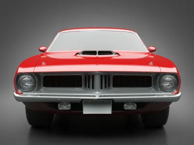 1972 Plymouth HEMI Cuda 3D model