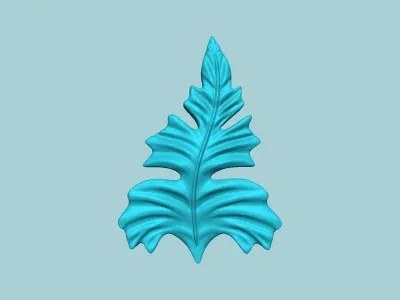 Fern Leaf Mould 08 - Artificial EVA Molding 3D print model