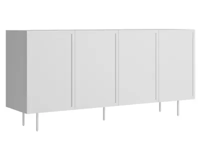 Brass Wire Mesh Cabinet Credenza 3D model