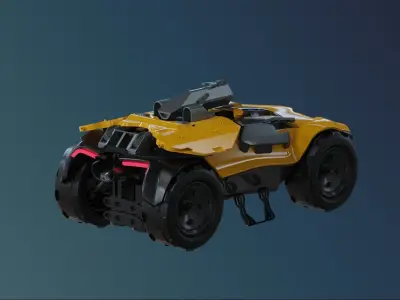 vehicle combat scifi transport  3D model