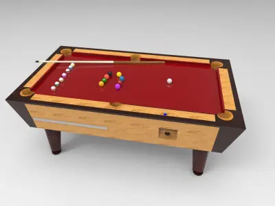 Billiard table 3D model