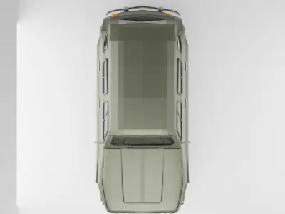 Renault R4 Car Lowpoly Free low-poly 3D model