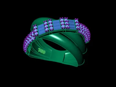 gold ring 3D print model 6