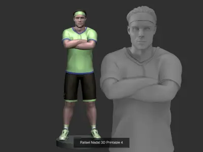 Rafael Nadal 3D Printable 3D Model Pack