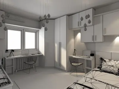 Child Room two person 3D model