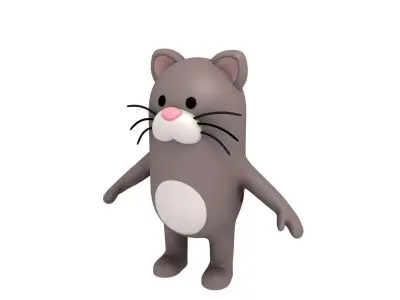 Cat Character 3D model