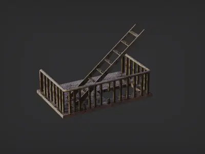 Cityscape Exterior Props Free low-poly 3D model