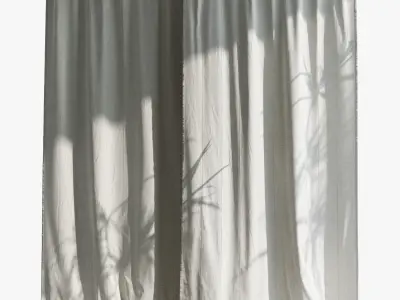 Ikea Lenda Curtains 2 3D model