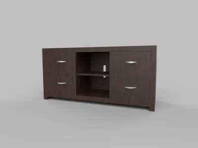 cabinet Low-poly 3D model