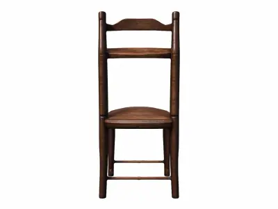 3d Model  Ladderback Chair Isolated On High Render 3D model purchase