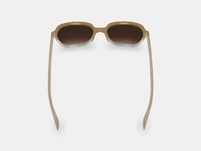 Willetta Sunglasses in Chai Crystal Fade Low-poly 3D model