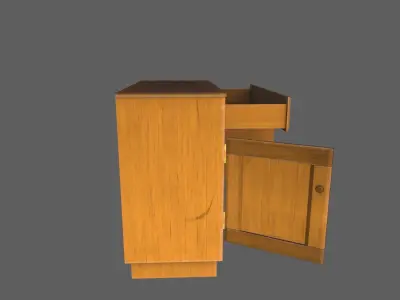 Cupboard  Low-poly 3D model