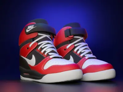 Nike Air Revolution Sky High Low-poly 3D model