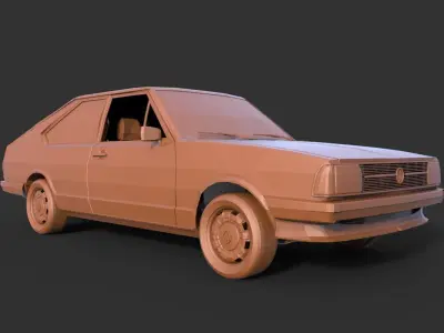 volkswagen passat coupe 1980 3D print model