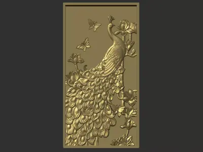 Peacock Decoration 3D print model
