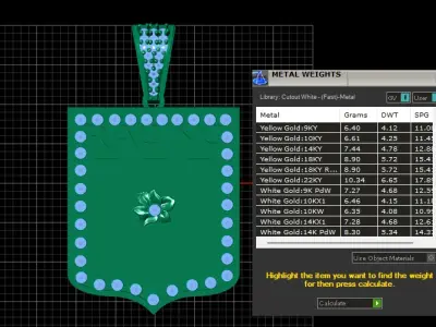 RACING WORD PENDANT 3D PRINTABLE MODEL 3D print model