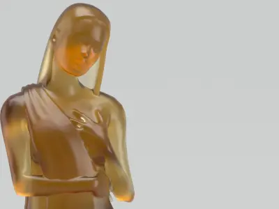 Sculpture Daum France Marie Paule Deville Chabrolle 3D model