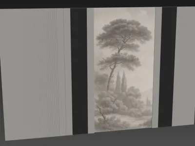 Decorative V46 Wall Panels 3D model