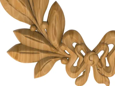 Carved picture frame STL 3D model 18