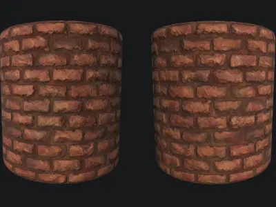 Brick PBR seamless material  Texture