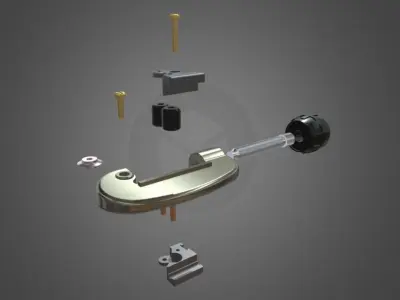 Tube cutter 3D model