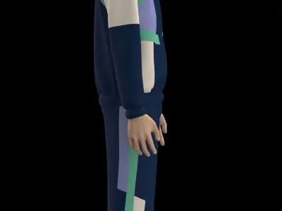 Man Track Suit 3D model