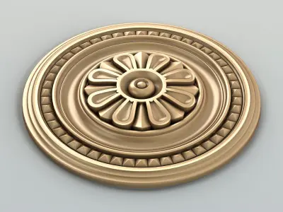 Round rosette 020 3D model