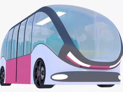 Shuttle minibus concept 2023 3D model
