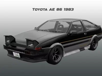 Toyota -1983 - AE86 3D model
