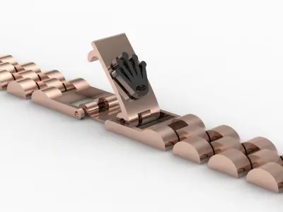 Rolex Bracelet 0029 - 3 models - 3 weights 3D print model