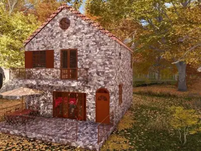 2 storey house 3D model