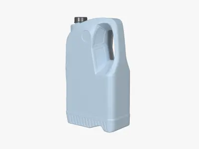 Plastic canister 7L Low-poly 3D model