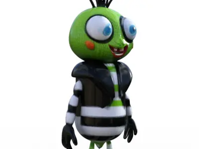 ZippyBug xmas Low-poly 3D model