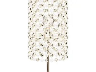 Gioia modern bedside lamp with glass pendants 16x39 3D model