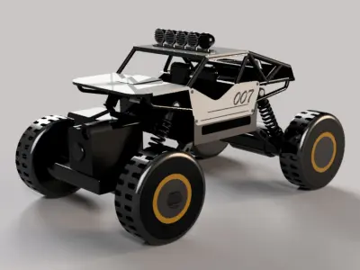 RC Off Road Buggy 3D Model - High Detail Game Ready PBR Textured 3D model