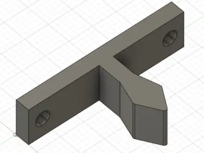 Audi A3 armrest clip center console 8P A5 2003 - 2013 3D model