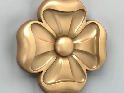 Round rosette 046 3D model